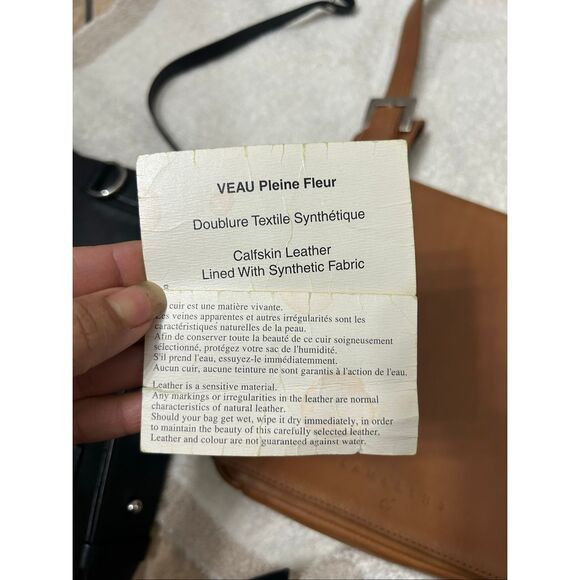 Vintage Lamarthe crossbody leather camel bag - Picture 10 of 12